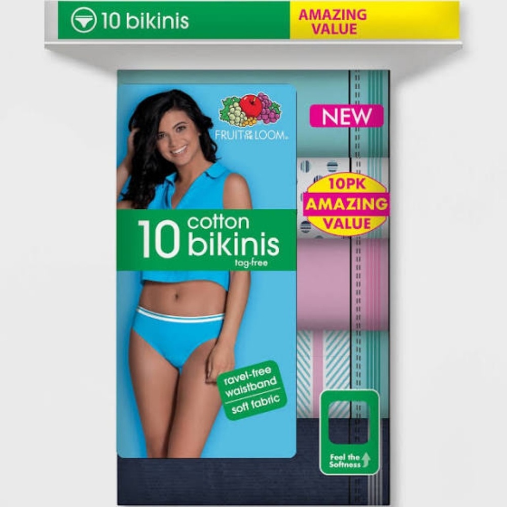 Fruit of the Loom cotton bikinis panties
